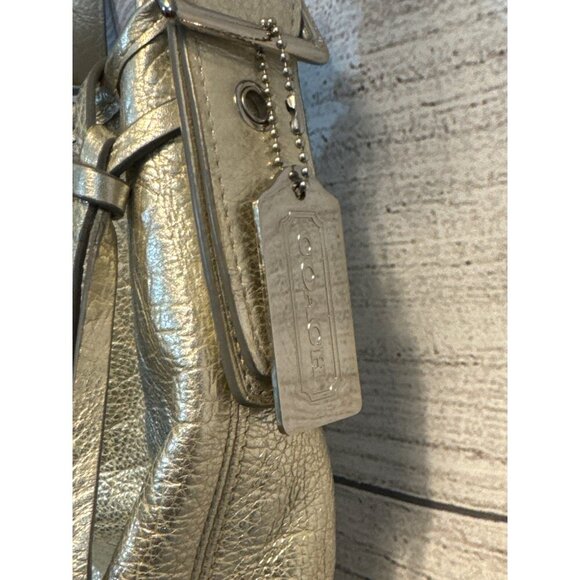 Coach Metallic Leather Bucket Legacy Bag - Picture 3 of 4